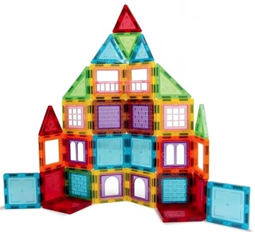 МАГНИТНЫЕ БЛОКИ УЧЕБНЫЙ НАБОР 109 ЭЛЕМЕНТОВ