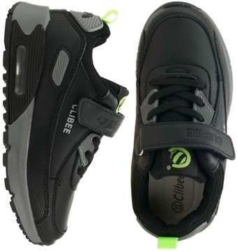 ADIDASY CHŁOPIĘCE BUTY DZIECIĘCE SPORTOWE TRAMPKI CZARNE LEKKIE R. 32