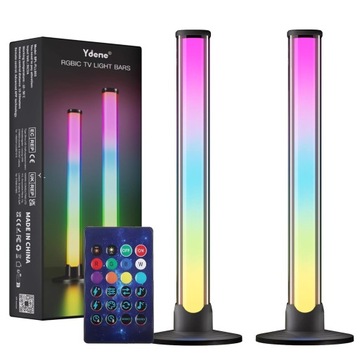 LAMPA LED RGB STOJĄCA NA BIURKO GAMINGOWA 2szt. PILOT TUYA SMART 40cm