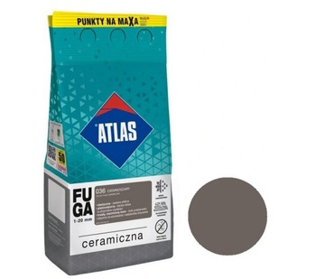 Fuga ceramiczna Atlas 036 CIEMNOSZARY 2kg