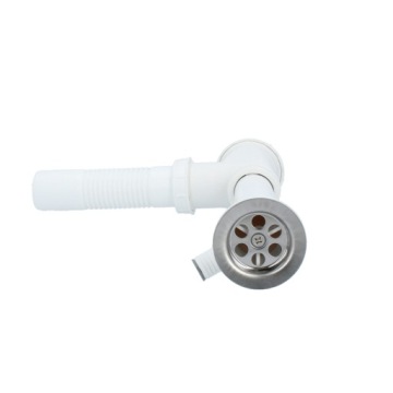 ОДИНАРНАЯ ЧАША Сифон для мойки 50 мм Слив для кухонной мойки ВЫХОД ДЛЯ СТИРАЛЬНОЙ МАШИНЫ