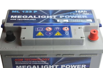 MEGALIGHT Power 12 В 75 Ач P+ AGM