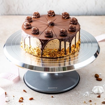 БОЛЬШАЯ ВРАЩАЮЩАЯСЯ ТАРЕЛКА ДЛЯ ТОРТА, СТАЛЬНАЯ ПОДСТАВКА ДЛЯ ТОРТА