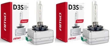 2x D3S ŻARNIKI XENON 6000K HOMOLOGACJA Premium