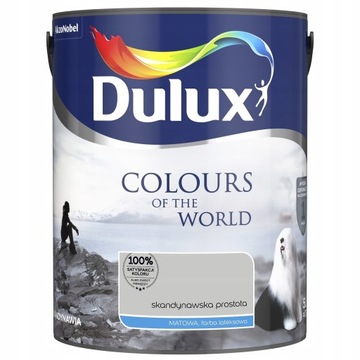 DULUX KOLORY ŚWIATA FARBA LATEKSOWA ŚCIENNA Skandynawska Prostota 5L