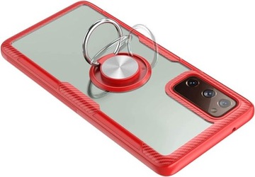Plecki do Samsung Galaxy Note 20 przezroczysty z czerwoną ramką