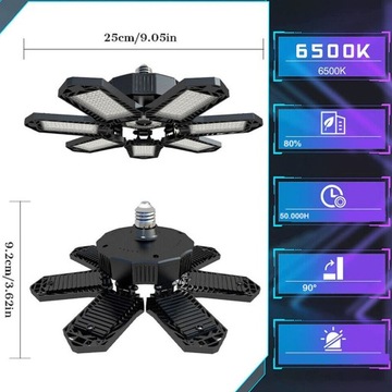 MOCNA LAMPA WARSZTATOWA 32W SUFITOWA ROBOCZA ŻARÓWKA E27 DO GARAŻU LAMPKA