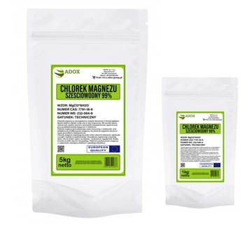 CHLOREK MAGNEZU SZEŚCIOWODNY 5kg + 1kg GRATIS