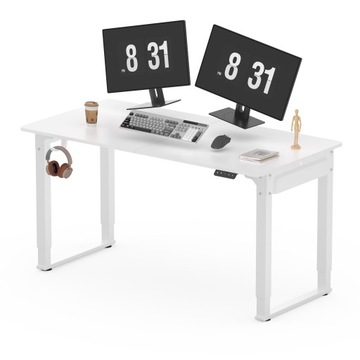 Biurko SANODESK z dwoma silnikami i biurkiem komputerowym na 4 nogach 140*70cm