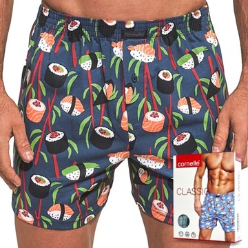 BOKSERKI luźne z printem CORNETTE CLASSIC 86 - L