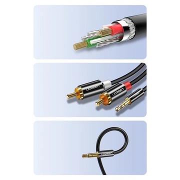 Ugreen Audio Cable Mini Jack 3,5 мм до 2RCA Cinch Stereo Cable 1,5M