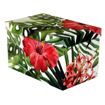 Pudełko ozdobne prezentowe HIBISKUS 30x18x19