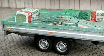 Siatka do zabezpieczenia ładunku kontener naczepa 3m x 6m niebieska oplot