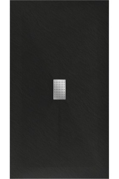 MEXEN HUGO ПРЯМОУГОЛЬНЫЙ ДУШЕВОЙ ПОДДОН SMC КАМЕННАЯ СТРУКТУРА 200 x 100 СМ ЧЕРНЫЙ