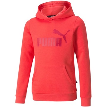 Bluza dla dzieci Puma ESS Logo Hoodie FL czerwona 587031 35 R. 164