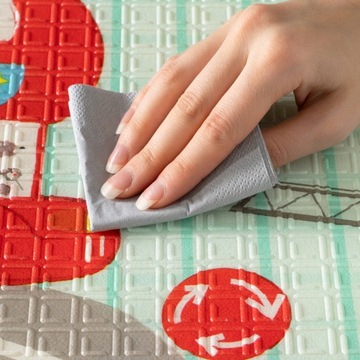 КОВРИК ПЕННЫЙ ДЛЯ ДЕТЕЙ, ДВУХСТОРОННИЙ ОБРАЗОВАТЕЛЬНЫЙ СУМКА HUMBI 120x180