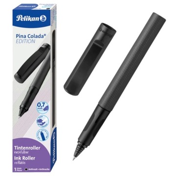 Pióro kulkowe na naboje Pelikan Pina Colada czarne antracyt metalik