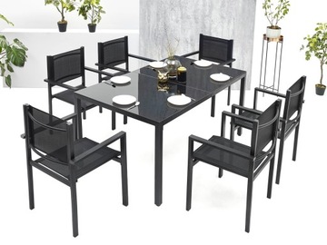 Садовая мебель набор Таблица 6+1 для балкона террасы
