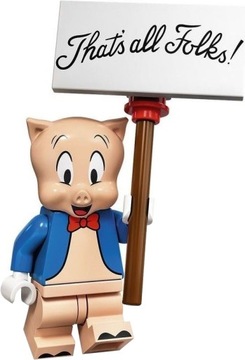 LEGO MINIFIGURES SERIA LOONEY TOON FIGURKA PROSIK PORKY PIG 71030 12