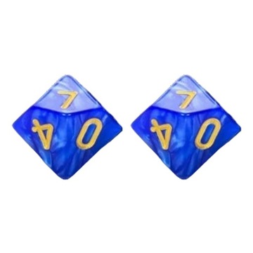 ZESTAW 2 KOSTEK K10 RPG ZOSTAWCIE TITANICA KOŚĆ DZIESIĘCIOŚCIENNA 0-9