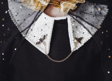 Przypinka na kołnierzyk gadżety strój na Halloween