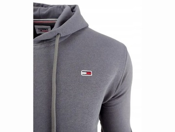 Bluza męska TOMMY JEANS TJM FLEECE ZIP THRU HOODY GREY