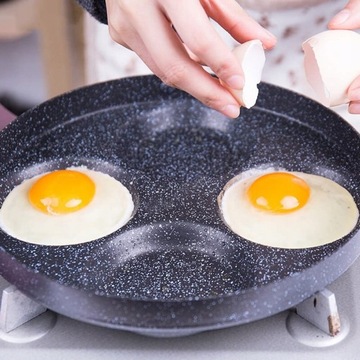 Сковорода для яиц и блинов, 24 см, мрамор