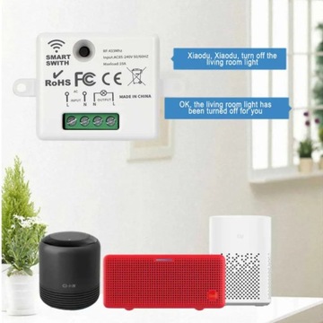 Мини-переключатель Wi-Fi Tuya Smart Life APP кнопочный выключатель света RF 433 МГц
