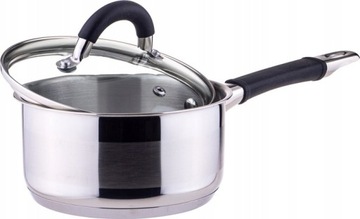 RONDEL SREBRNY Z POKRYWKĄ STAL 1,5L/16CM KINGHOFF