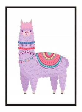 OBRAZ PLAKAT W RAMIE 33x43 cm Alpaka PD320