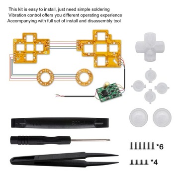 6 kolorowych podświetlanych drążków DPad Zestaw