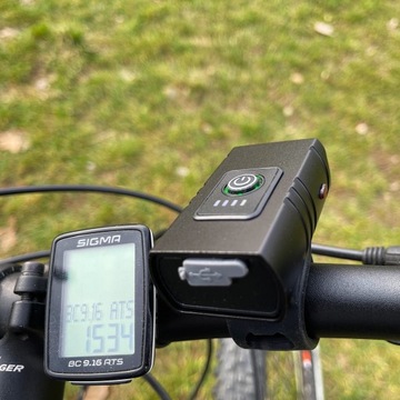 ПЕРЕДНИЙ И ЗАДНИЙ ВЕЛОСИПЕДНЫЙ ФОНАРЬ НА АККУМУЛЯТОРЕ, ДЛЯ РУЛЯ