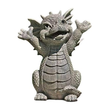 Kreatywna figurka zwierząt smoka statua A03