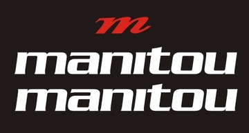 MANITOU 45-1 B biała naklejka na amortyzator