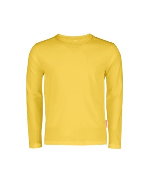 СВОБОДНАЯ ДЕТСКАЯ ФУТБОЛКА, ЖЕЛТАЯ ОДНОРОДНАЯ БЛУЗКА, 128СМ