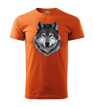 KOSZULKA Z WILKIEM WILK WOLF MĘSKA - L