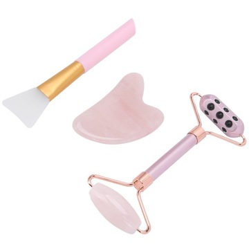 Роликовый массажер для лица Gua Sha Board Набор кистей для маски