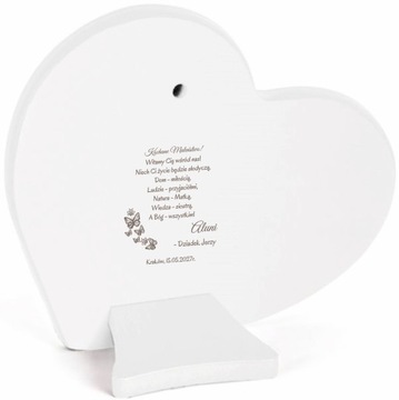 SREBRNY OBRAZEK SERCE XXL ŚWIĘTA RODZINA GRAWER