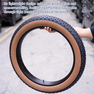 Резиновая складная велосипедная покрышка размером 20 x 4,0 дюйма.
