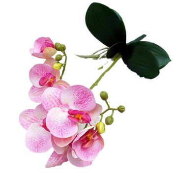 Sztuczna gumowa orchidea, duża gałązka