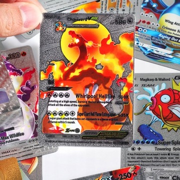 55 штук легендарных карточек с покемонами, серебряная карта