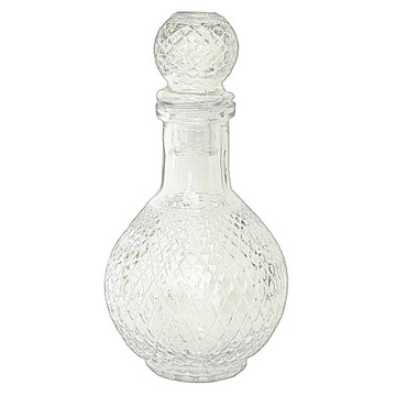 KARAFKA szklana kula 1055 ml z korkiem wino wódka nalewka