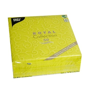 Serwetki Royal Casali Premium Grube 100% celuloza 40x40 limonka 50szt.