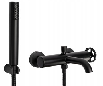 Bateria Wannowa Ścienna Vertigo Black Czarna REA