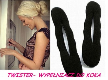 WYPEŁNIACZ DO KOKA SPINKA TWISTER HAIRIGAMI włosów UKŁADANIA FRYZUR 22,5cm