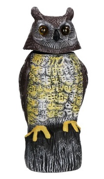 ОТПУСКАТЕЛЬ ПТИЦ СОВА ПОДВИЖНЫЙ СОЛНЕЧНЫЙ МАКЕТ ПТИЦЫ-ХИЩНИКА БЕЗ ВРЕДИТЕЛЕЙ