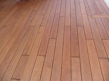 Ребристая дубовая террасная доска