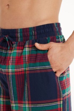 TEZENIS spodnie piżama męska dół krata flanela XL