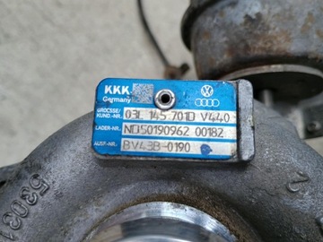 AUDI A4 B8 2.0 TDI 143KM TURBO 03L145701D