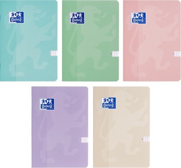 Блокнот Oxford Touch Pastel А5 16к Клетчатые пастельные тона x5